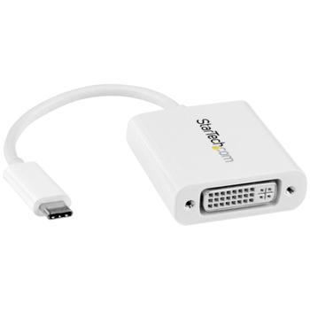 STARTECH USB-C to DVI Adapter - White (CDP2DVIW)