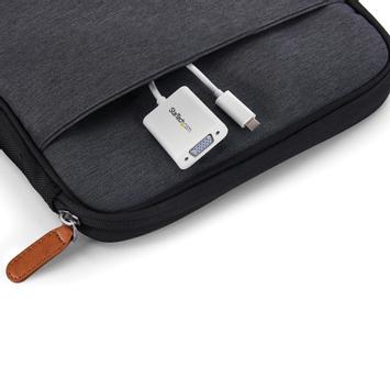 StarTech USB-C to VGA Adapter - White - 1080p - Video Converter For Your MacBook Pro / Projector / VGA Display (CDP2VGAW) - USB/ VGA-adapter - 24 pin USB-C til HD-15 (VGA) - 17.5 m (CDP2VGAW)