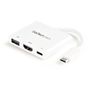 STARTECH StarTech.com USB-C to HDMI Adapter - White - 4K 30Hz - Thunderbolt 3 Compatible - with Power Delivery (USB PD) - USB C Dongle (CDP2HDUACPW) - Adapter - 24 pin USB-C male to HDMI, USB Type A, 24 pin US