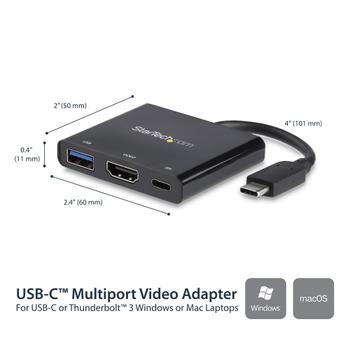 STARTECH StarTech.com USBC 4K HDMI Multifunction Adapter (CDP2HDUACP)