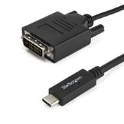 STARTECH 2 m USB-C to DVI Cable - 1920 x 1200 - Black