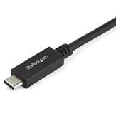 StarTech 3.3 ft / 1 m USB-C to DVI Cable - USB Type-C Video Adapter Cable - 1920 x 1200 - Black (CDP2DVIMM1MB) - USB / DVI-kabel - 24 pin USB-C til DVI-D - 1 m (CDP2DVIMM1MB)