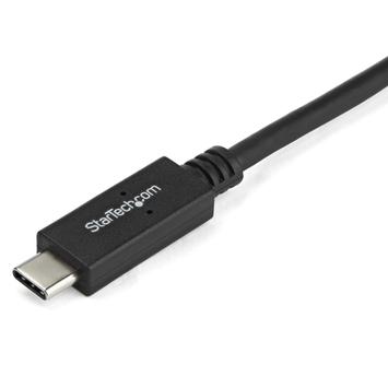 StarTech 3.3 ft / 1 m USB-C to DVI Cable - USB Type-C Video Adapter Cable - 1920 x 1200 - Black (CDP2DVIMM1MB) - USB / DVI-kabel - 24 pin USB-C til DVI-D - 1 m (CDP2DVIMM1MB)
