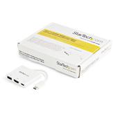 StarTech USB-C to HDMI Adapter - White - 4K 30Hz - Thunderbolt 3 Compatible - with Power Delivery (USB PD) - USB C Dongle (CDP2HDUACPW) - video adapter - HDMI / USB - 60 mm (CDP2HDUACPW)