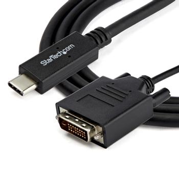 STARTECH 2 m USB-C to DVI Cable - 1920 x 1200 - Black (CDP2DVIMM2MB)