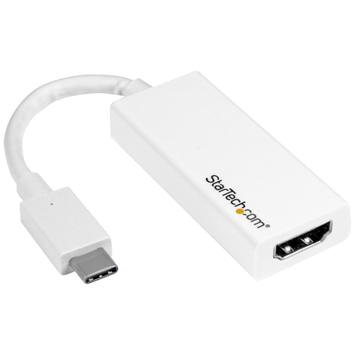 StarTech USB-C to HDMI Adapter - White - 4K 60Hz - video adapter - HDMI / USB - 15 cm (CDP2HD4K60W)