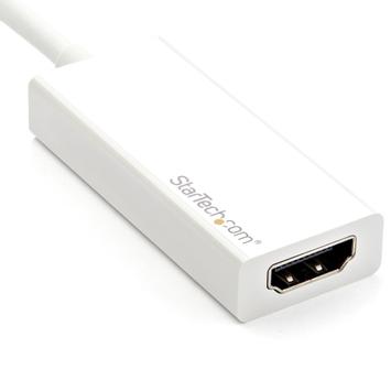 StarTech USB-C to HDMI Adapter - White - 4K 60Hz - video adapter - HDMI / USB - 15 cm (CDP2HD4K60W)