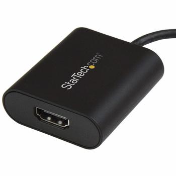 STARTECH StarTech.com USB C to 4K HDMI Adapter - 4K 60Hz - Thunderbolt 3 Compatible - USB Type C to HDMI Video Display Adapter (CDP2HD4K60SA) - Adapter - TAA Compliant - USB-C male to HDMI female - 19 cm - bla (CDP2HD4K60SA)