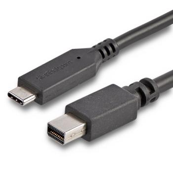 STARTECH 1.8M / 6FT USB C TO MINI DP CABLE - 4K 60HZ - BLACK CABL (CDP2MDPMM6B)