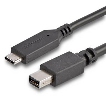 StarTech USB-C to Mini DisplayPort Cable - 4K 60Hz - 1.8 m - Black (CDP2MDPMM6B)
