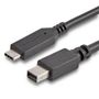STARTECH 1.8m / 6 ft USB-C to Mini DisplayPort Cable - 4K 60Hz - Black - external video adapter - STM32F072CBU6 - black