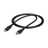 StarTech 1m / 3.3ft USB-C to Mini DisplayPort Cable - 4K 60Hz - Black - USB 3.1 Type C to mDP Adapter (CDP2MDPMM1MB) - DisplayPort-kabel - 24 pin USB-C til Mini DisplayPort - 1 m (CDP2MDPMM1MB)