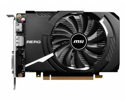 MSI GeForce GTX 1630 AERO ITX 4GB GDDR6 OC 1xHDMI 2.0b 1xDP 1.4a 1xDVI-D (GeForce GTX 1630 AERO ITX 4G OC)