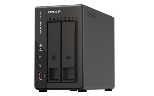 QNAP TS-253E-8G 2-bay desktop NAS Intel Celeron J6412 4C 2.0GHz burst 2.6GHz onboard 8GB RAM 2xHDMI 1.4b 2xM.2 2280 PCIe slots (TS-253E-8G)