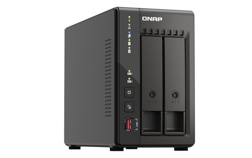 QNAP TS-253E-8G 2-bay desktop NAS Intel Celeron J6412 4C 2.0GHz burst 2.6GHz onboard 8GB RAM 2xHDMI 1.4b 2xM.2 2280 PCIe slots (TS-253E-8G)