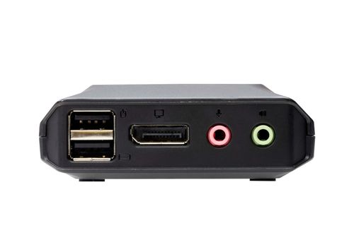 ATEN 2-Port USB-C DisplayPort Hybrid Cable KVM Switch (CS52DP-AT)