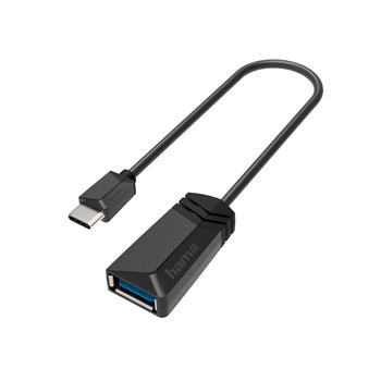 HAMA Adapter USB-OTG USB-C-USB 3.2 Gen 1 5Gbit/s Black (00200312)
