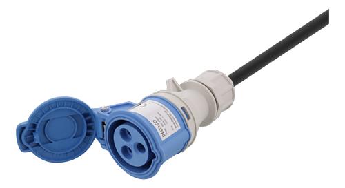 DELTACO CEE extension cord IP44 HO7RN-F 3G2.5 20M, black color (GT-983)