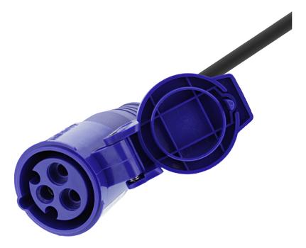 DELTACO Adapter cable CEE 16A socket IP44 HO7RN-F 3G2.5 1M, black (GT-984)