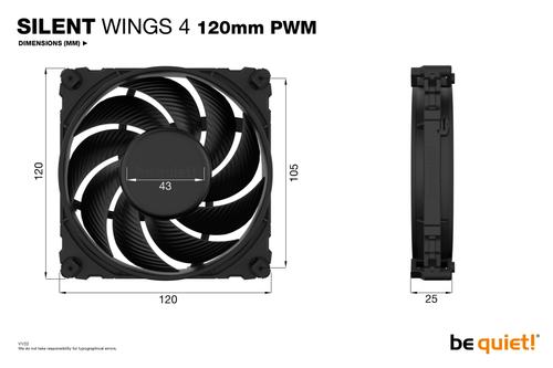 BE QUIET! Silent Wings 4 120mm PWM (BL093)