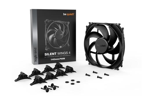 BE QUIET! Silent Wings 4 140 PWM - Kabinet køler - 140mm - Sort - 13 dBA (BL096)