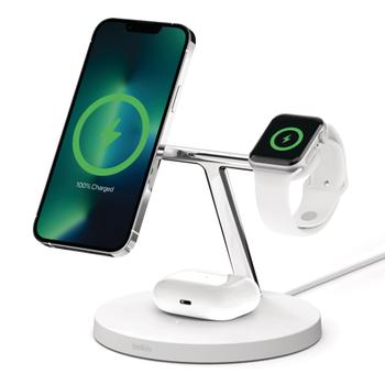 BELKIN BOOSTCHARGE PRO MAGSAFE 3-IN-1 WHITE ACCS (WIZ017VFWH)