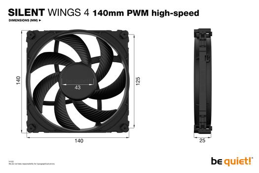 BE QUIET! Silent Wings 4 140mm PWM Highspeed (BL097)