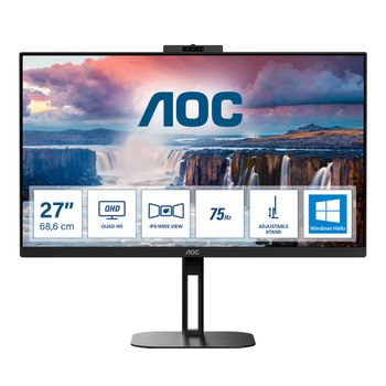 AOC Online 27" Q27V5CW/ BK Webcam 2MP (Q27V5CW/BK)