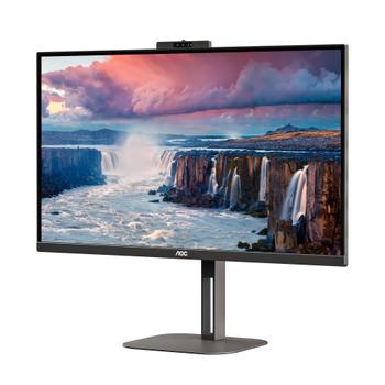 AOC Q27V5CW/ BK - 27, 2560x1440,  IPS, Flat, H/A 130 MM, USB-C DISPLAY, power delivery > 65 W, 75 Hz, FreeSync, USB HUB, SPEAKERS, WEB CAM 2 MP, Low blue light, USB-Cx1, DPx1,  -, HDMIx1,  -, Brightness 300 (Q27V5CW/BK)