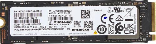 HP 512GB PCIe-4x4 NVMe M.2 SSD (5R8X9AA#ABB)