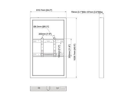 MULTIBRACKETS M Pro Series - Enclosure 43" Small Black (7350105211102)