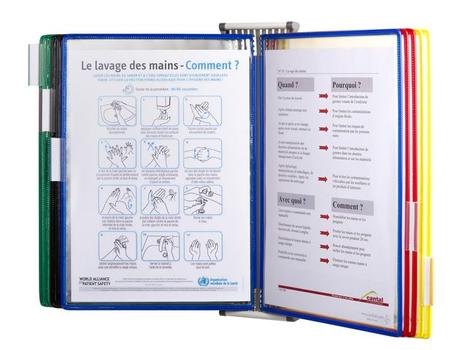 TARIFOLD Veggstativ TARIFOLD A4 10 lommer ass far (414169)