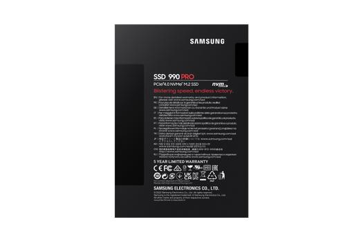 Samsung 990 PRO 2TB SSD PCIe 4.0 NVMe M.2 (MZ-V9P2T0BW)