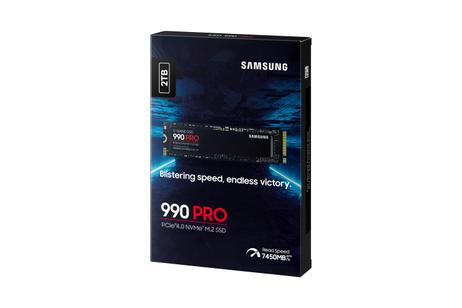 Samsung 990 PRO 2TB SSD PCIe 4.0 NVMe M.2 (MZ-V9P2T0BW)
