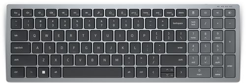 DELL Compact Multi-Device Wireless Keyboard - KB740 - French (AZERTY) (KB740-GY-R-FR)