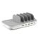 4smarts Family 63W Trådløs Ladestasjon 1x QI (15W), 4x USB-A (12W per, 30W maks) 1x USB-C PD (18W)
