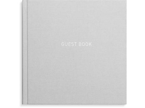 BURDE Gjestebok Ulinj 180x180mm Grå (92631300)