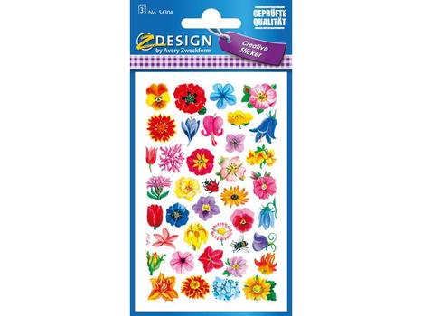 Z-Design Etikett AVERY dekor blomster (3) (54304)
