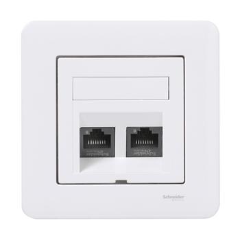 SCHNEIDER ELECTRIC EXXACT DATARASIA VINO VALKOINEN + ACTASSI 2XCAT6 UTP (WDE002425)