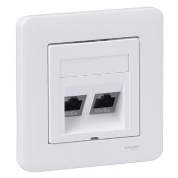 SCHNEIDER ELECTRIC EXXACT DATARASIA VINO VALKOINEN + ACTASSI 2XCAT6 UTP (WDE002425)