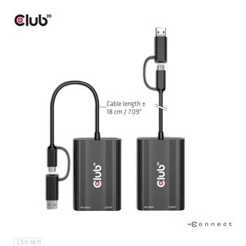 CLUB 3D Usb Gen1 Type-C/-A To Dual (CSV-1611)