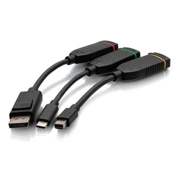 C2G HDMI Dongle Ring DP mDP USB-C Lightning (C2G30041)