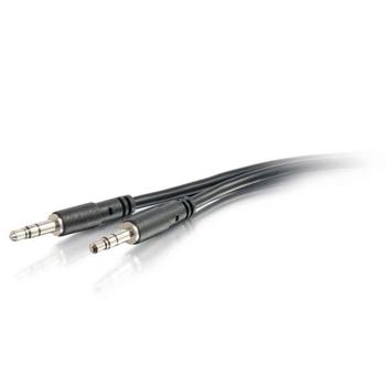 C2G G Slim 3ft Slim Aux 3.5mm Audio Cable - M/M - Audio cable - mini-phone stereo 3.5 mm male to mini-phone stereo 3.5 mm male - 91.4 cm - shielded - black (22600)