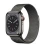 APPLE WATCH SER 8 GPS+CELL 41MM GRAPH STAINLESS CASE W/GRAPH MILANESE CONS