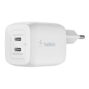BELKIN Belkin BOOST CHARGE Power Adapter 45W, 2 x USB-C, GaN/PD 3.0