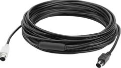 LOGITECH Easily customize your conference room set-up with GROUP 10m Extended Cable, a DIN cable that replaces the 5-meter cable included with Logitech GROUP. The GROUP 10m Extended Cable increases the distanc