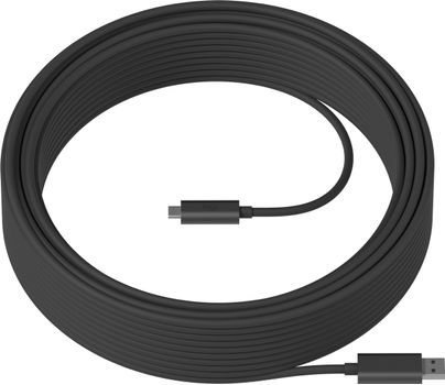 LOGITECH Strong - USB-Kabel - USB Typ A (M) zu 24 pin USB-C (M) - USB 3.1 - 10 m - Plenum, Active Optical Cable (AOC) - für Room Solution Huddle, Large (939-001799)