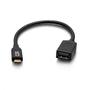 C2G G USB-C Male to USB-A Female SuperSpeed USB 5Gbps Adapter Converter - USB cable - USB Type A (F) to 24 pin USB-C (M) - USB 3.2 Gen 1 - 30 V - 15 cm - molded - black (C2G29515)