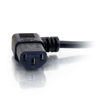 C2G G 3m 18 AWG UK 90° Power Cord (IEC320C13R to BS 1363) - Power cable - power IEC 60320 C13 to BS 1363 (M) angled - 3 m - black (C2G82036)
