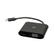 C2G USB C to HDMI & VGA Dual Monitor Adapter - 4K 30Hz - Black - Videokort - USB-C hane till HD-15 (VGA), HDMI hona - svart - 4K30Hz stöd